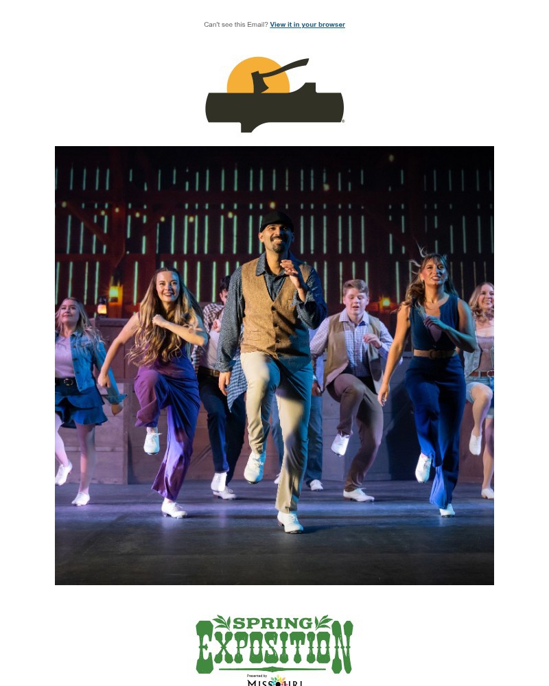 Screenshot of email sent to a Silver Dollar City Newsletter subscriber