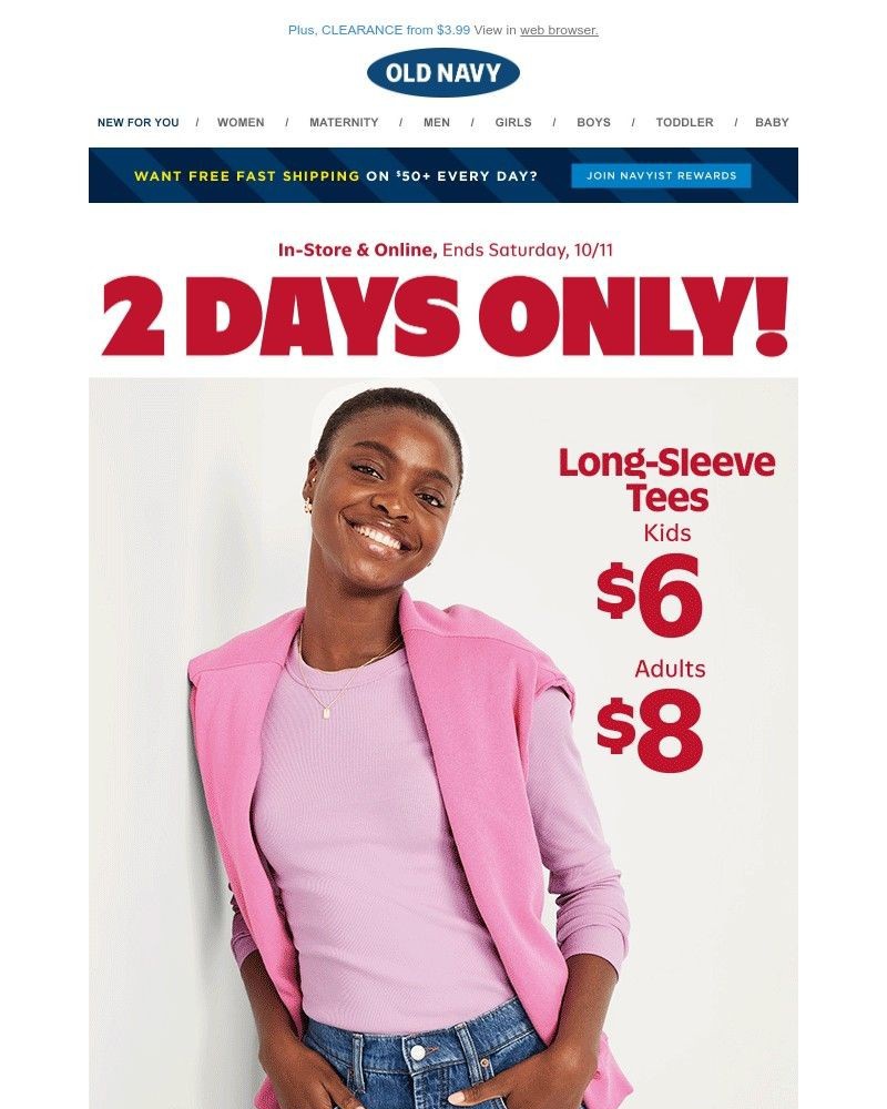 Screenshot of email with subject /media/emails/time-to-stock-up-grab-8-long-sleeve-tees-while-you-can-40-off-everything-yes-ever_7gG3MfA.jpg
