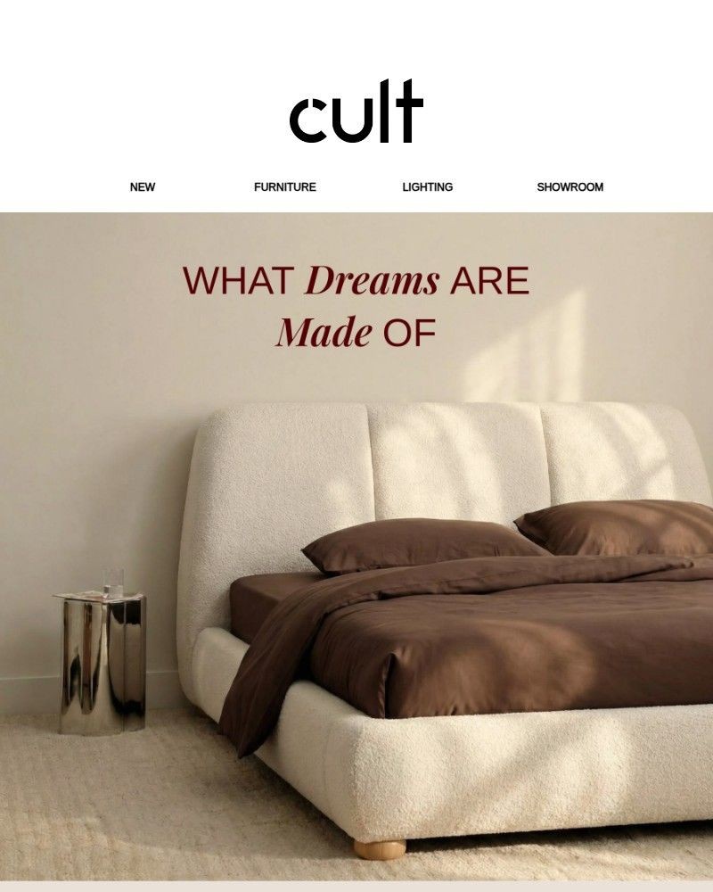 Screenshot of email sent to a Cult Furniture Cart abandoner