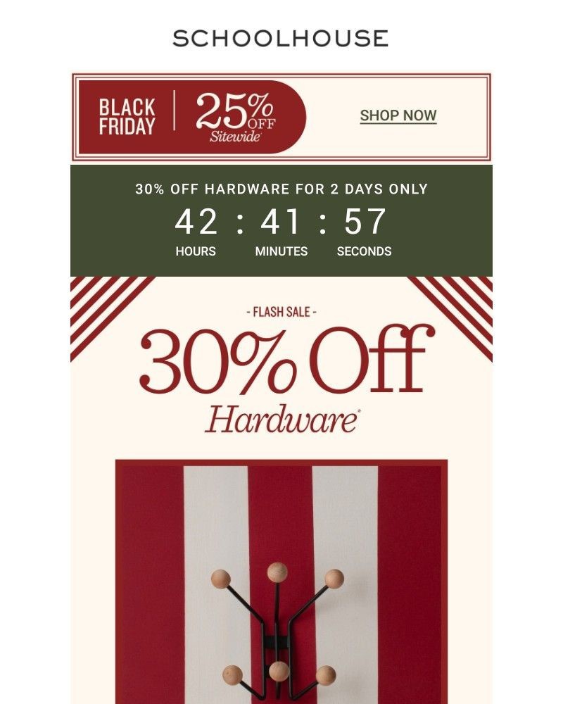 Screenshot of email sent to a Schoolhouse Newsletter subscriber