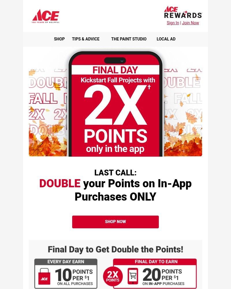 Screenshot of email with subject /media/emails/times-almost-up-earn-2x-points-41c836-cropped-f34090c9.jpg