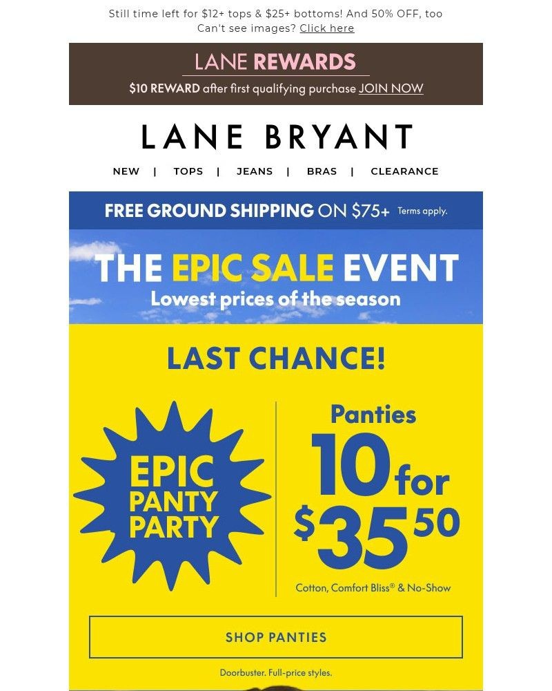 Screenshot of email with subject /media/emails/times-up-10-for-3550-panties-free-shipping-on-75-b58549-cropped-eed2956c.jpg
