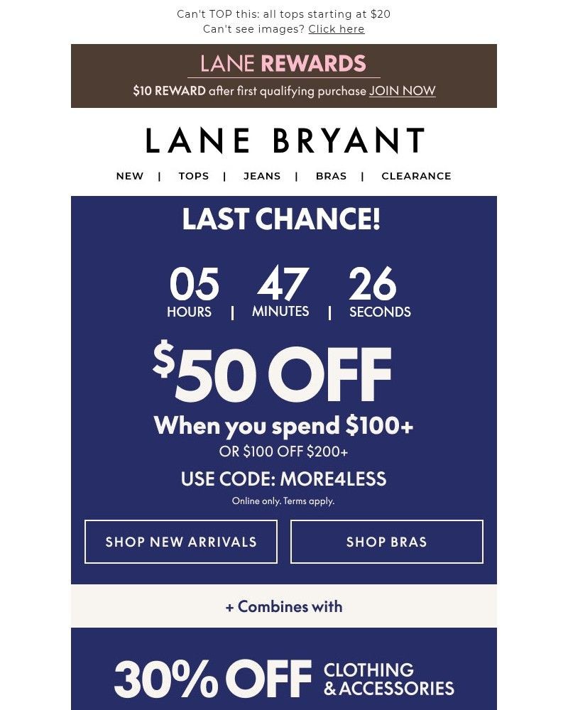 Screenshot of email with subject /media/emails/times-up-50-off-100-30-off-ends-in-mins-58b2b0-cropped-9ff3e8b6.jpg