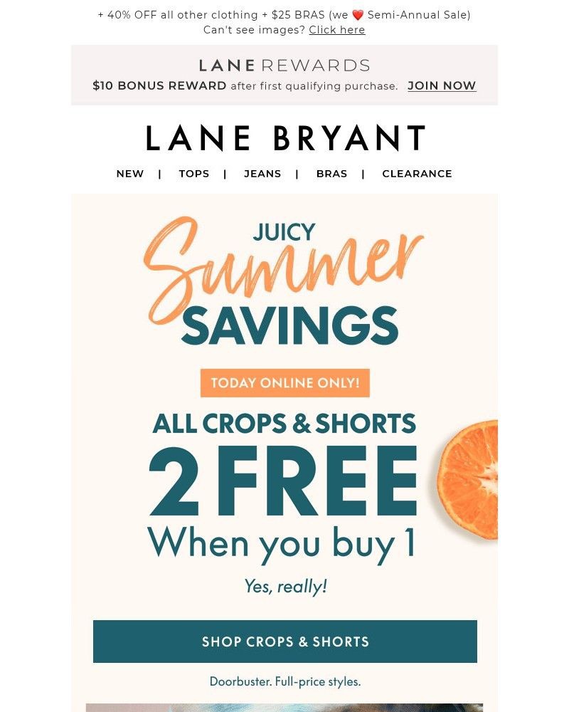 Screenshot of email with subject /media/emails/today-2-free-yes-free-shorts-crops-when-you-buy-1-fa4897-cropped-894fa610.jpg