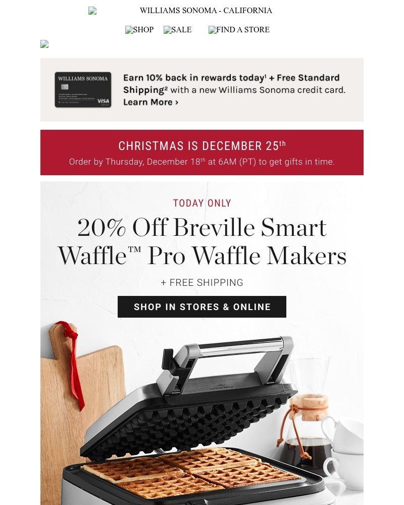 Screenshot of email with subject /media/emails/today-only-20-off-breville-smart-waffletm-pro-free-shipping-86933a-cropped-77667d2b.jpg
