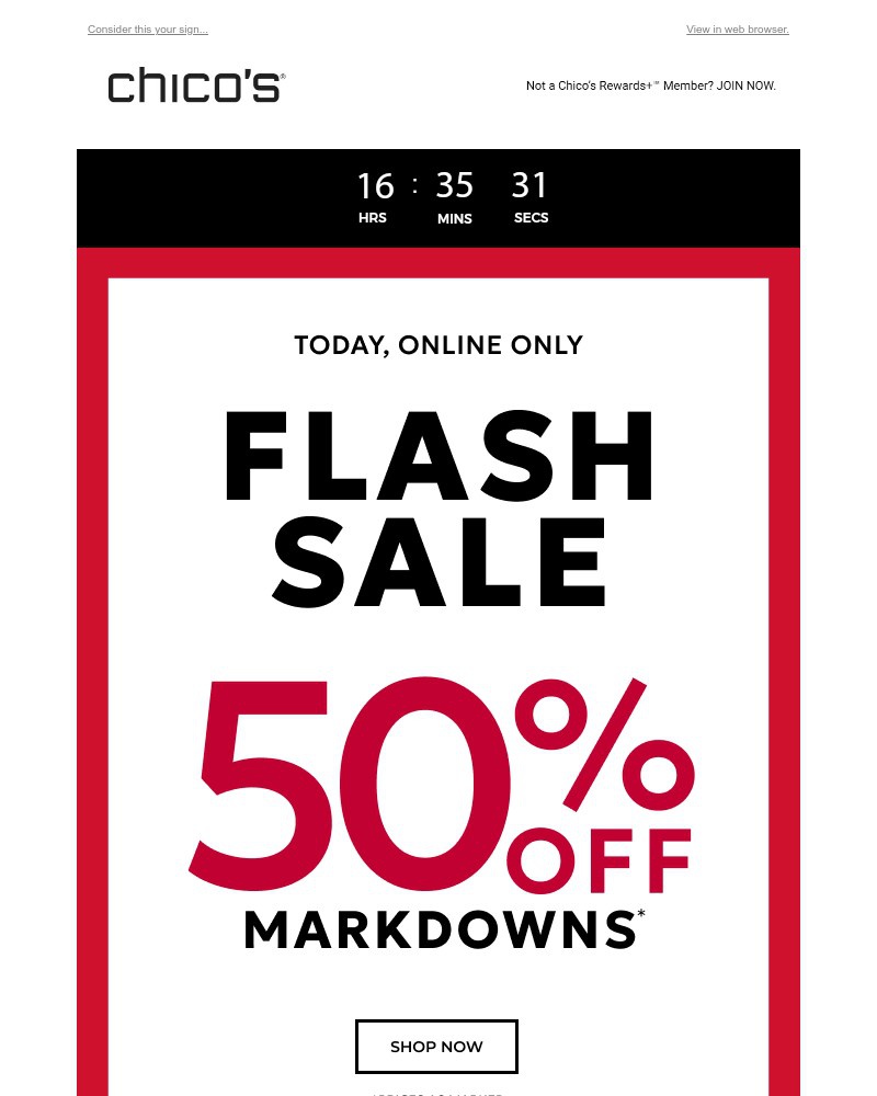 Screenshot of email with subject /media/emails/today-only-50-off-markdowns-e17c29-cropped-e44f64ee.jpg