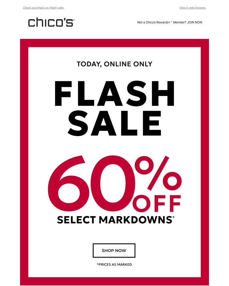 Screenshot of email with subject /media/emails/today-only-60-off-amazing-markdowns-b0eff2-cropped-5043407b.jpg