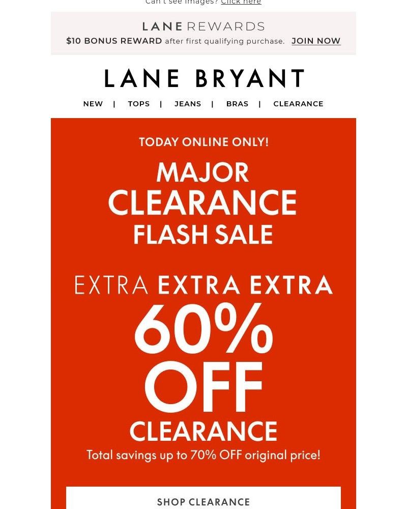 Screenshot of email with subject /media/emails/today-only-extra-60-off-clearance-58a5a2-cropped-388eea97.jpg