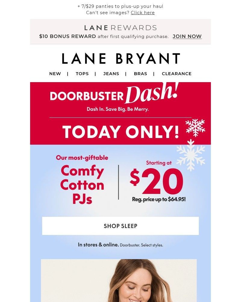 Screenshot of email with subject /media/emails/today-only-pjs-from-20-for-snuggling-up-sleeping-in-2e0f09-cropped-297f95b3.jpg