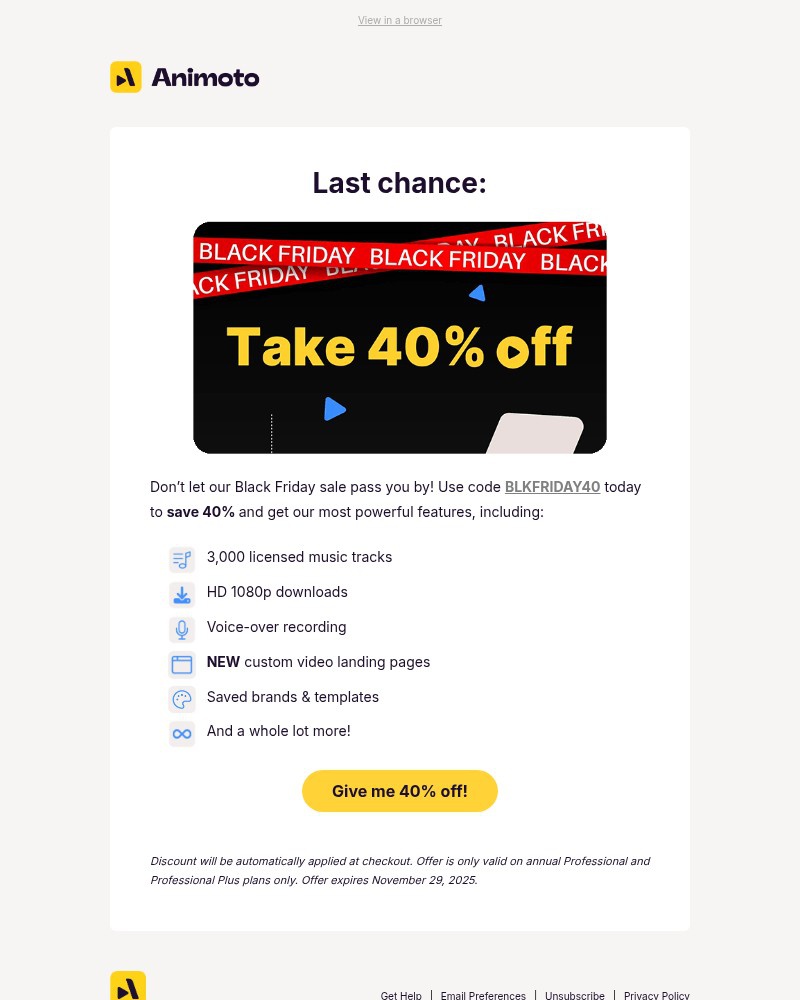 Screenshot of email with subject /media/emails/today-only-save-40-for-black-friday-30c19a-cropped-274be51b.jpg