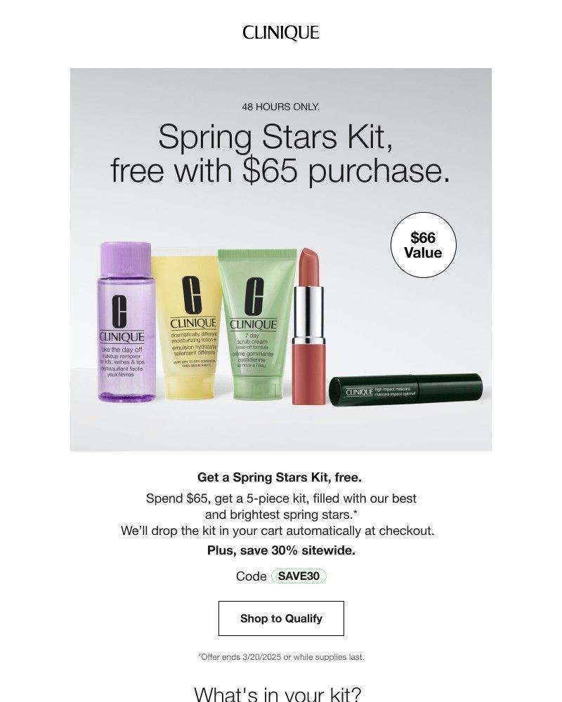 Screenshot of email with subject /media/emails/todays-new-treat-free-spring-stars-kit-with-your-65-order-954cf1-cropped-f893d422.jpg