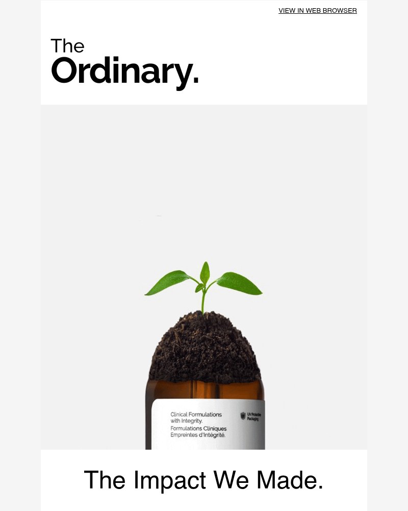 Screenshot of email sent to a The Ordinary Seller