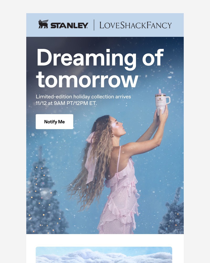 Screenshot of email with subject /media/emails/tomorrow-loveshackfancy-arrives-9382ff-cropped-867b9e48.jpg