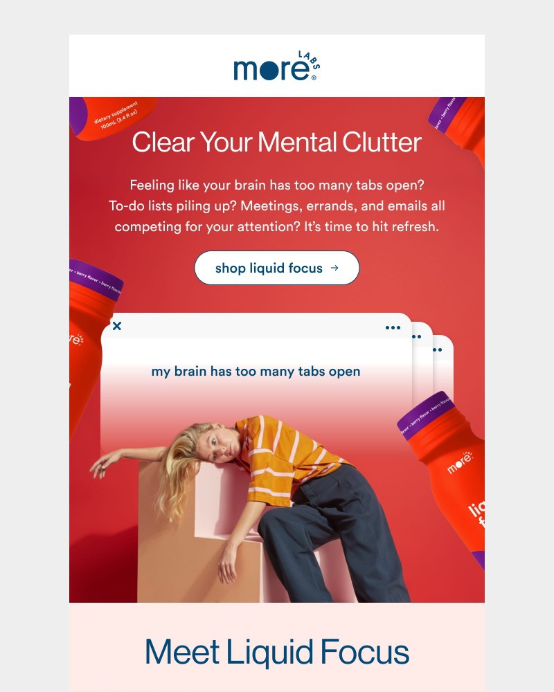 Screenshot of email sent to a Morning Recovery Newsletter subscriber