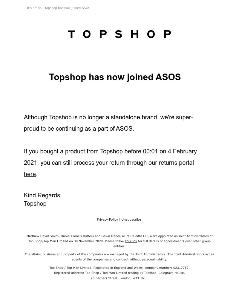 Screenshot of email with subject /media/emails/topshop-is-now-part-of-asos-382c97-cropped-b7c6d488.jpg