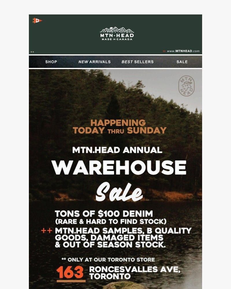 Screenshot of email sent to a Muttonhead Newsletter subscriber