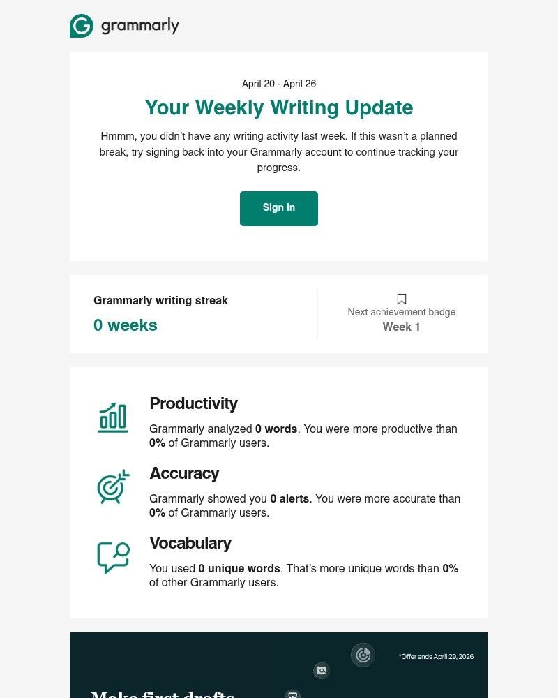 Screenshot of email with subject /media/emails/track-your-growth-50-off-any-pro-plan-93467d-cropped-d6c94350.jpg