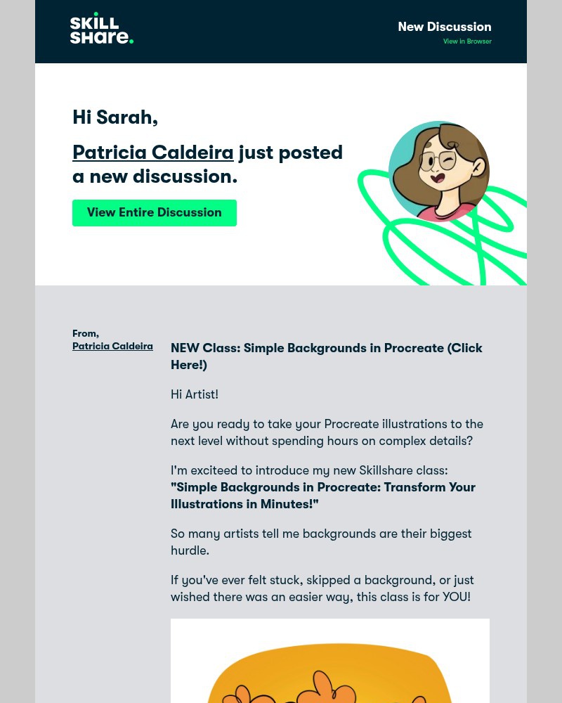 Screenshot of email with subject /media/emails/transform-your-procreate-art-in-minutes-my-new-class-is-here-41b25c-cropped-bd524871.jpg