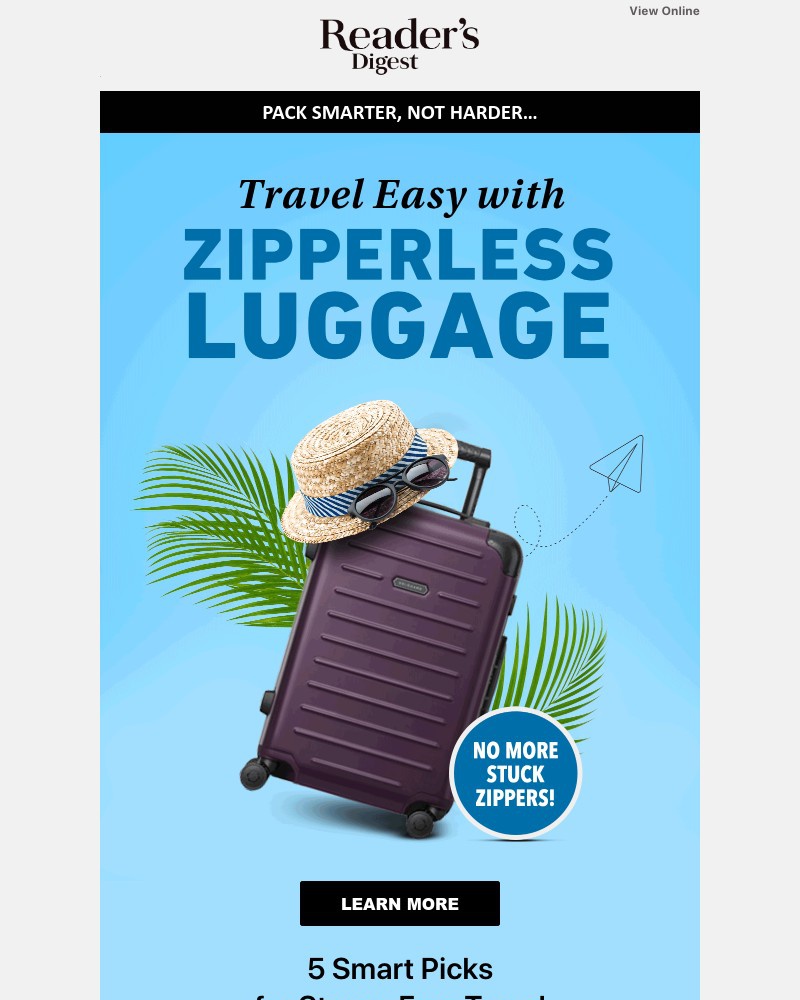 Screenshot of email sent to a Reader’s Digest Newsletter subscriber