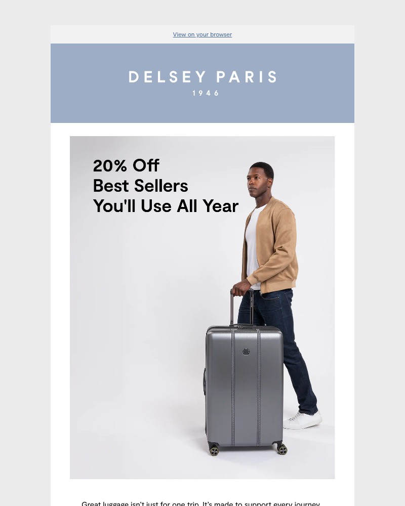 Screenshot of email with subject /media/emails/travel-smarter-our-best-sellers-all-year-long-73e1b4-cropped-20c31215.jpg