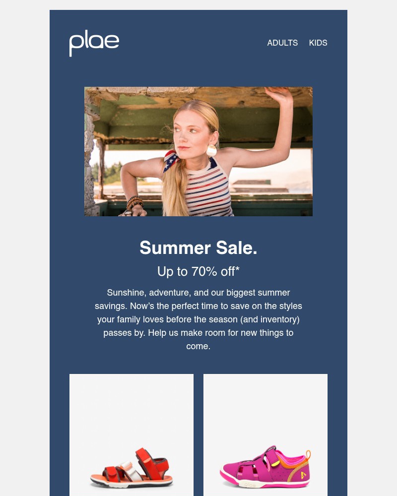 Screenshot of email sent to a Plae Newsletter subscriber
