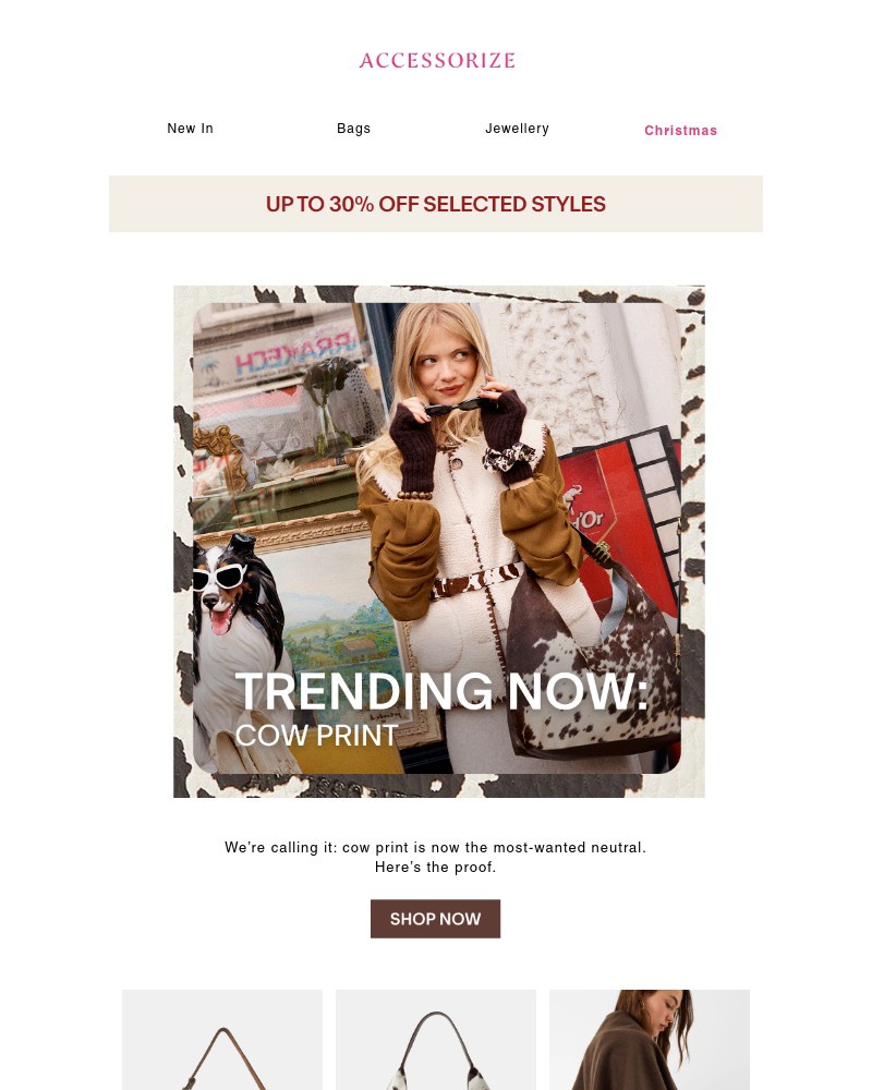 Screenshot of email with subject /media/emails/trending-cow-print-everything-16fb86-cropped-182bcbca.jpg