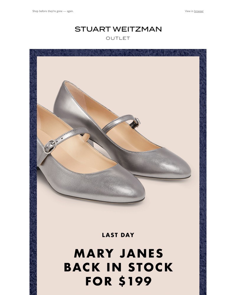 Screenshot of email with subject /media/emails/trending-mary-janes-for-199-ending-tonight-7457ce-cropped-4e187a99.jpg