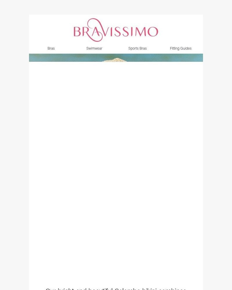 Screenshot of email sent to a Bravissimo Newsletter subscriber
