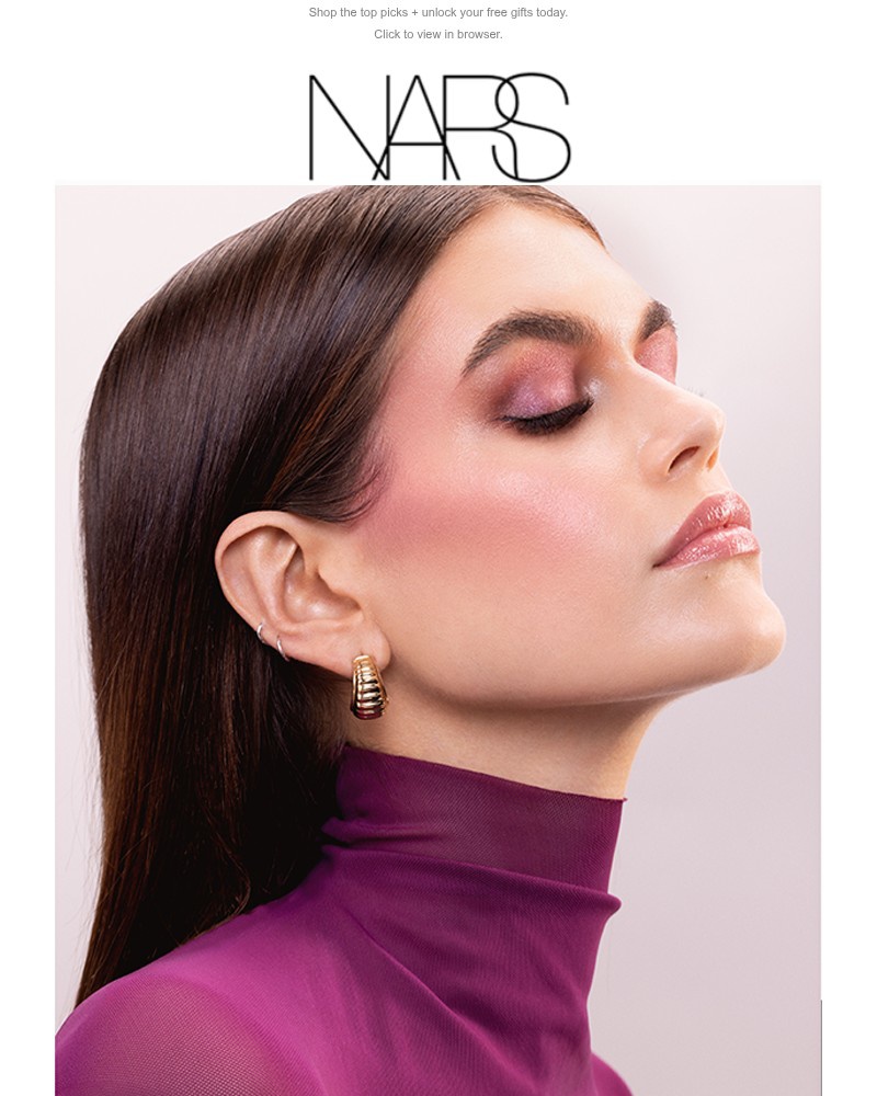 Screenshot of email sent to a Nars Cosmetics Newsletter subscriber