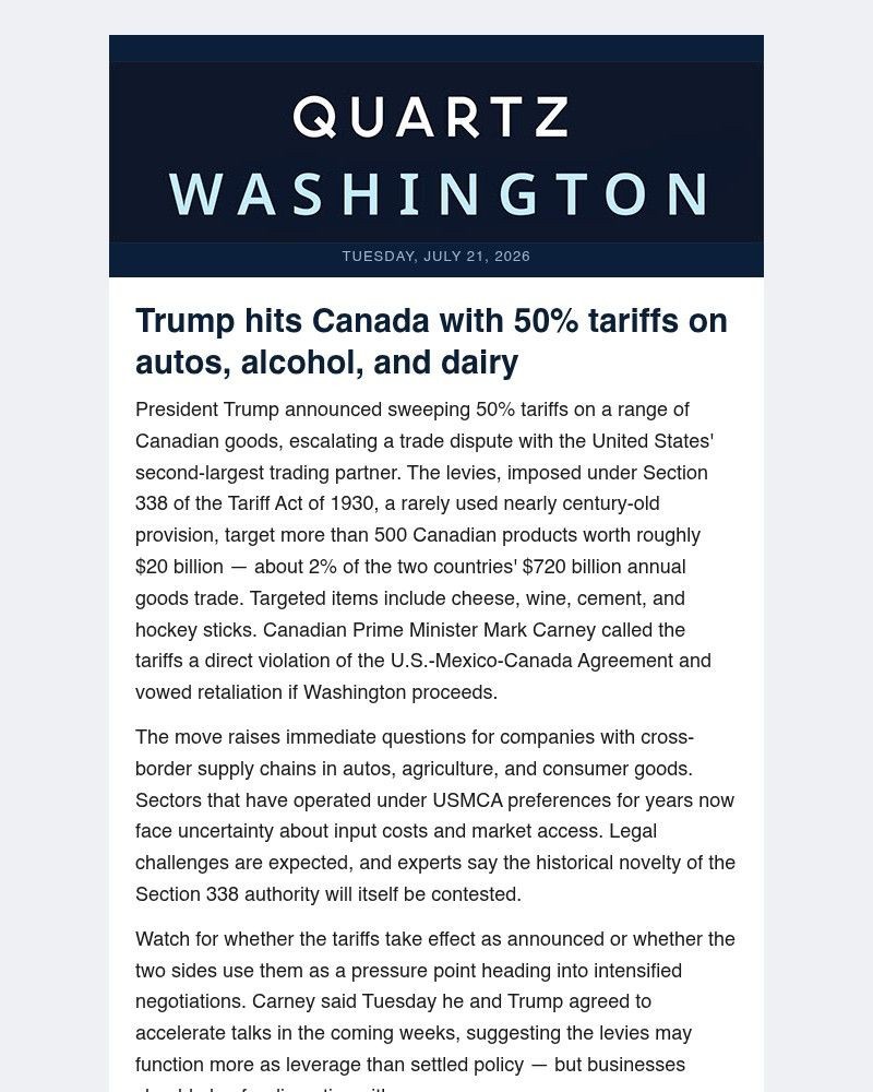 Screenshot of email with subject /media/emails/trump-hits-canada-with-50-tariffs-over-autos-alcohol-dairy-77bdcf-cropped-e555d5b0.jpg