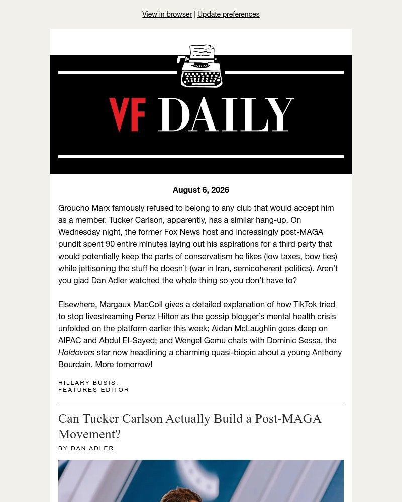 Screenshot of email with subject /media/emails/tucker-carlson-wants-to-make-maga-great-again-29e4f3-cropped-2a290a64.jpg