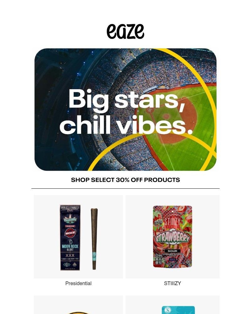 Screenshot of email sent to a Eaze Registered user