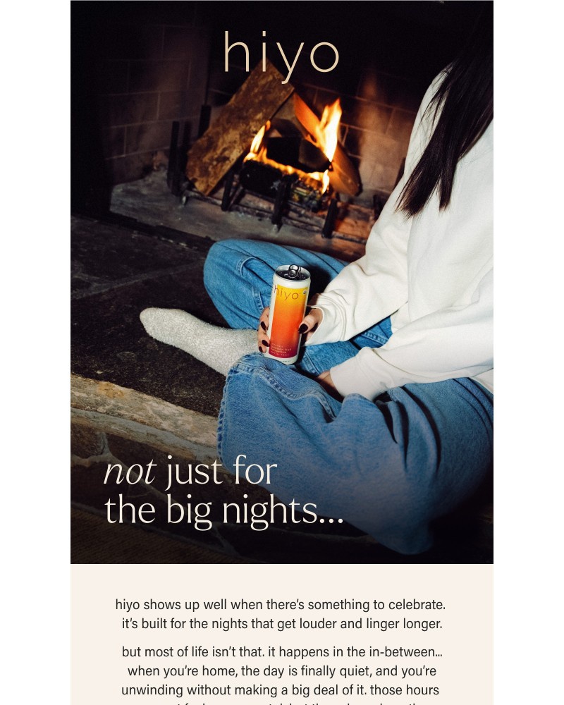 Screenshot of email sent to a hiyo Newsletter subscriber