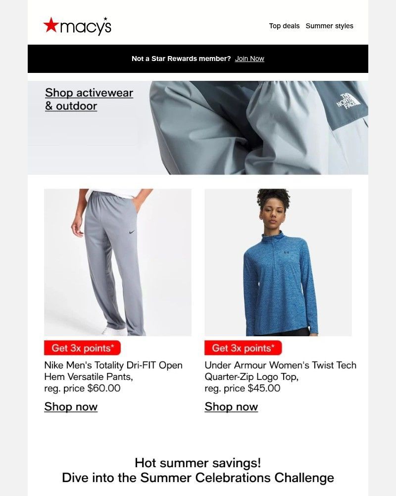 Screenshot of email sent to a Macy's Cart abandoner