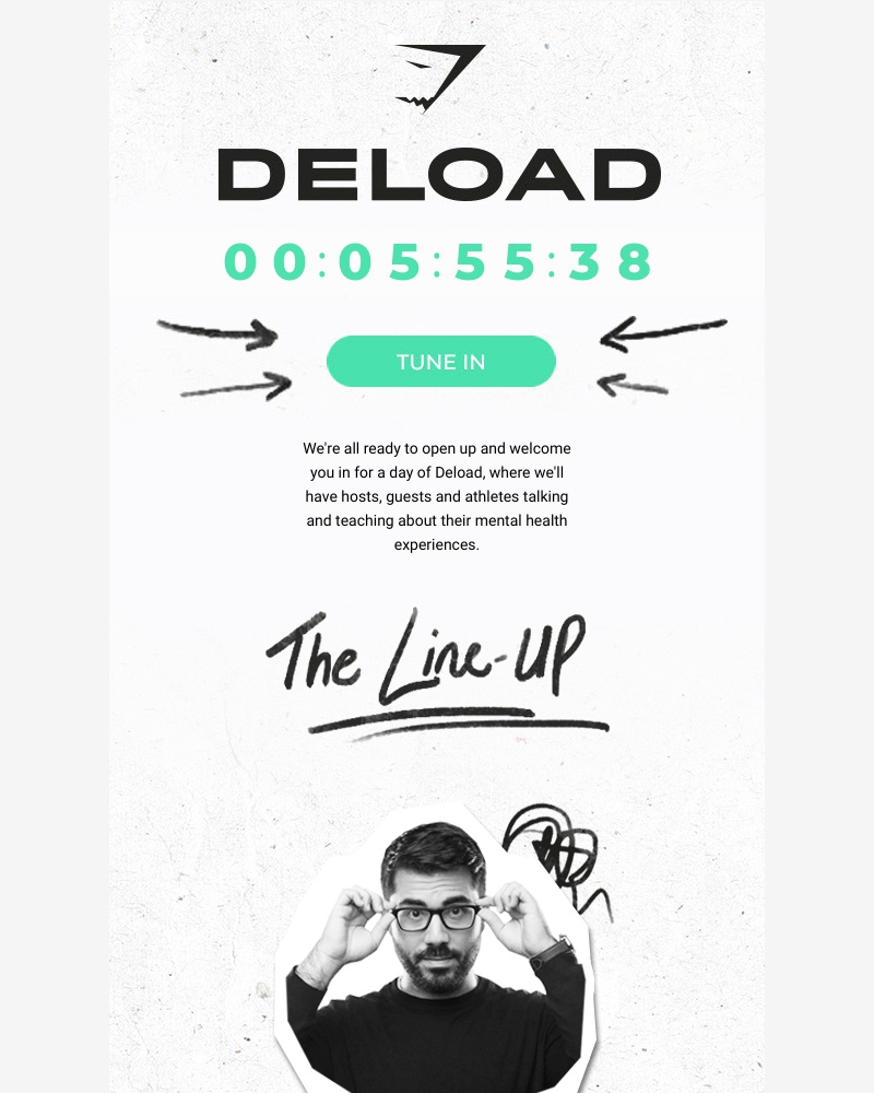 Screenshot of email with subject /media/emails/tune-in-for-a-day-of-deload-ee28b8-cropped-7cdcecd3.jpg