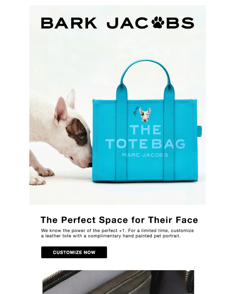 Screenshot of email sent to a Marc Jacobs Newsletter subscriber