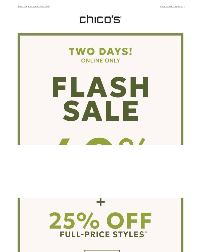 Screenshot of email with subject /media/emails/two-days-only-40-off-1-25-off-new-styles-8c5e00-cropped-6715a86b.jpg