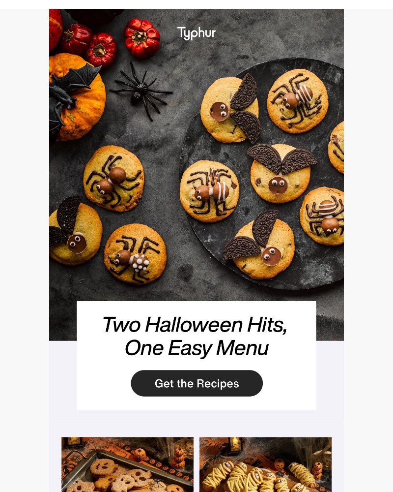 Screenshot of email sent to a Typhur Newsletter subscriber