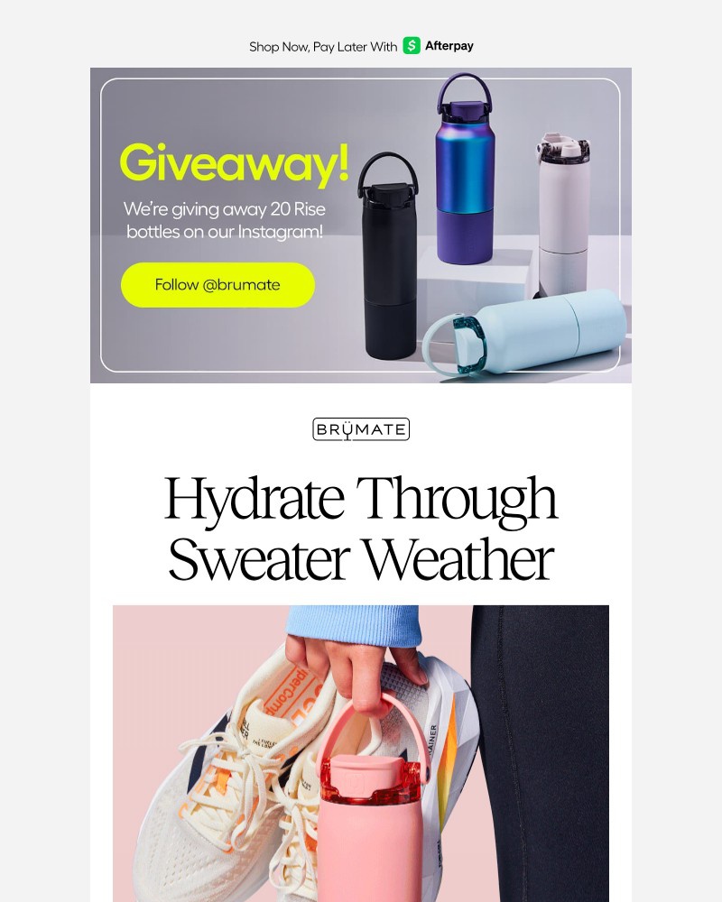 Screenshot of email sent to a BruMate Newsletter subscriber