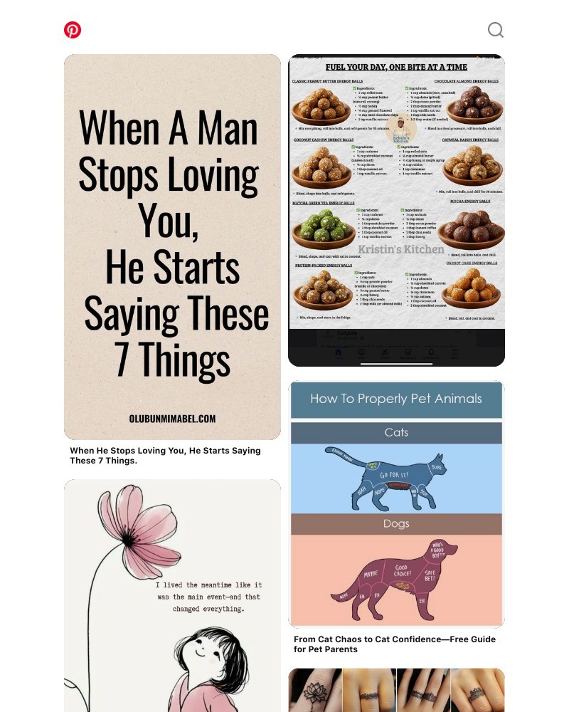 Screenshot of email sent to a Pinterest Registered user