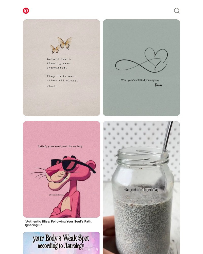 Screenshot of email sent to a Pinterest Registered user