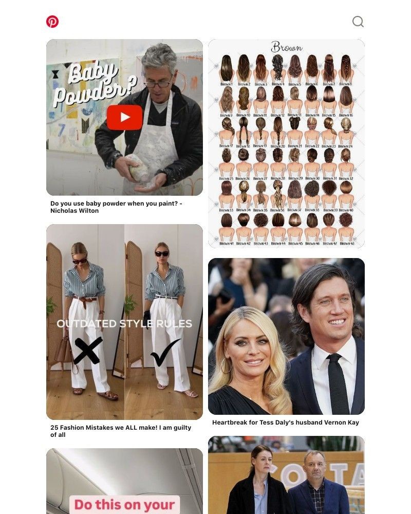 Screenshot of email sent to a Pinterest Registered user
