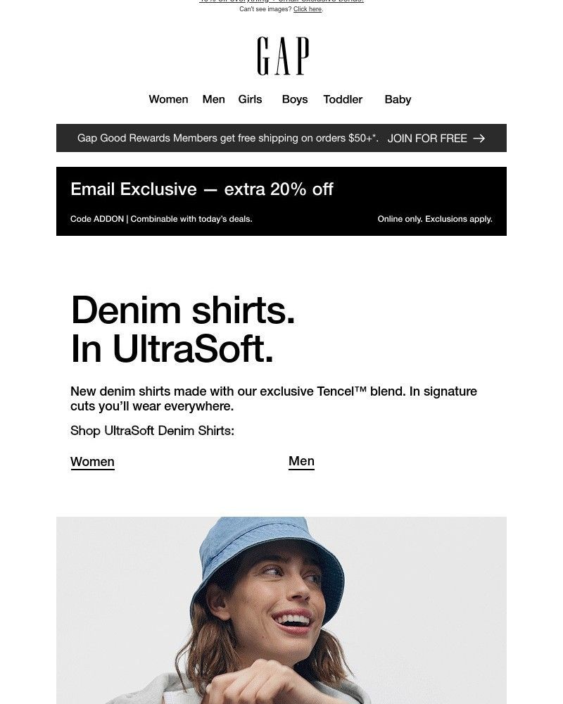 Screenshot of email with subject /media/emails/ultrasoft-denim-shirts-acedf6-cropped-846a5cf7.jpg