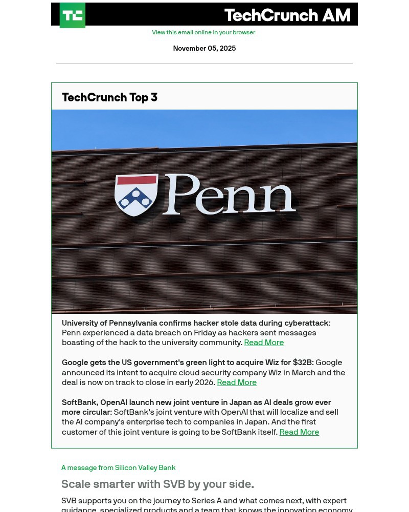 Screenshot of email with subject /media/emails/university-of-pennsylvania-confirms-hacker-stole-data-during-cyberattack-03d0f8-c_pXysWl1.jpg