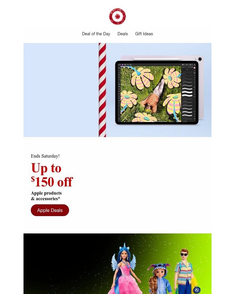 Screenshot of email sent to a Target Cart abandoner