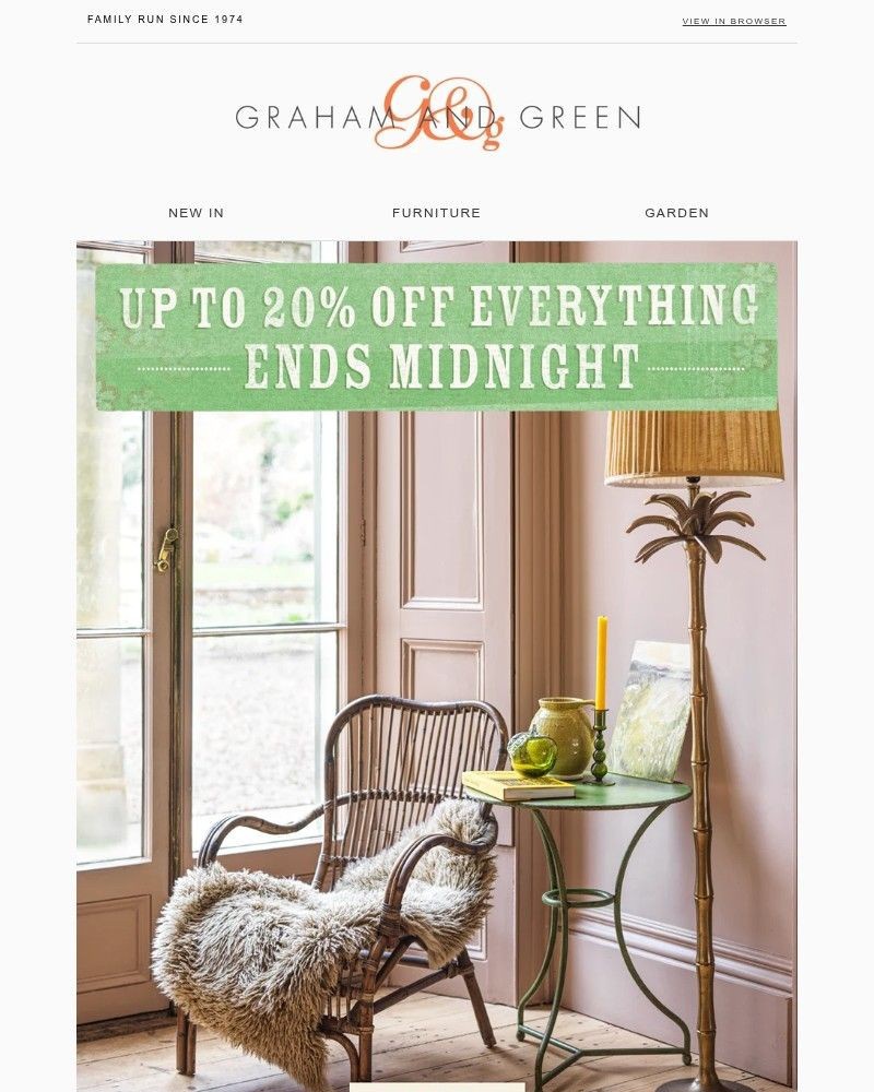 Screenshot of email sent to a Graham and Green Cart abandoner