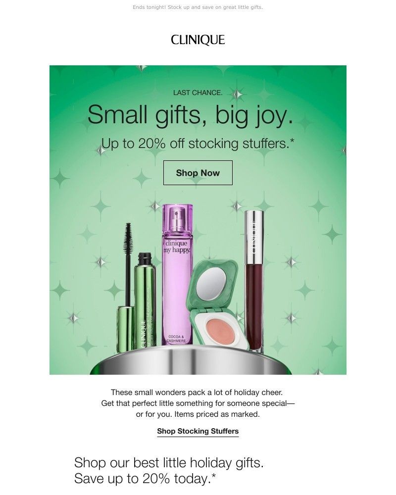 Screenshot of email with subject /media/emails/up-to-20-off-stocking-stuffers-ffbe86-cropped-c0a77540.jpg