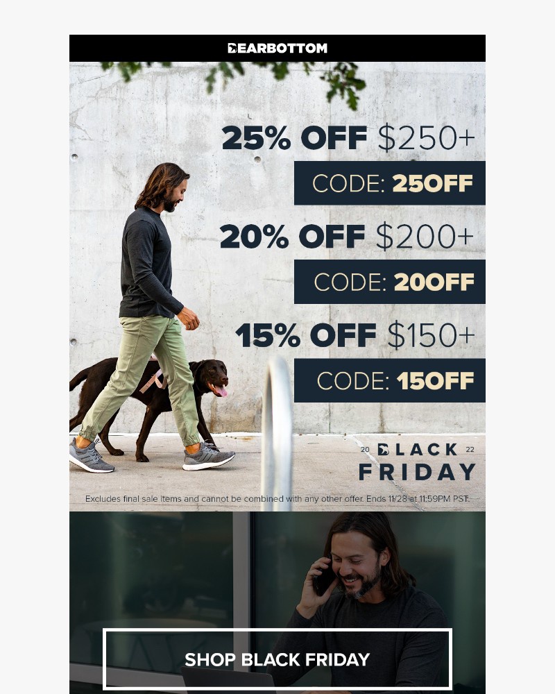 Screenshot of email with subject /media/emails/up-to-25-off-for-black-friday-cc9f8a-cropped-07959f69.jpg