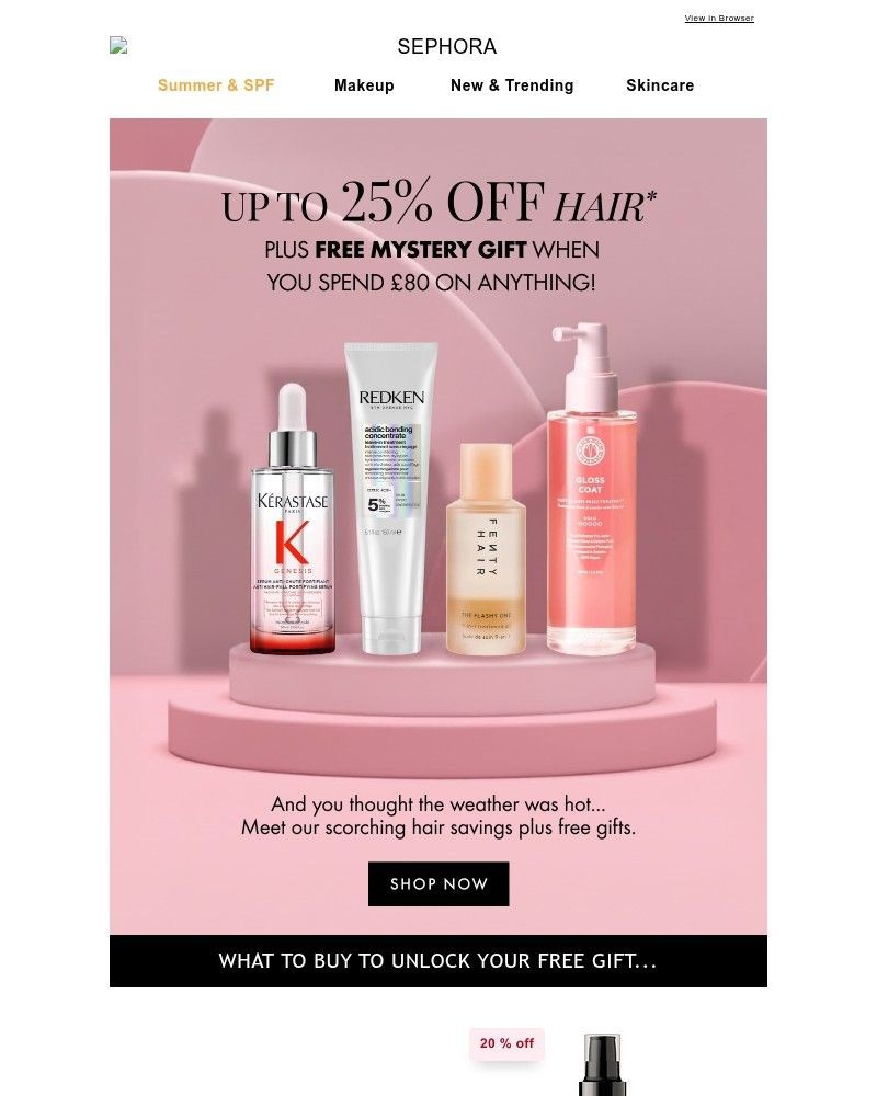 Screenshot of email with subject /media/emails/up-to-25-off-hair-free-mystery-gift-16ce91-cropped-af97779c.jpg