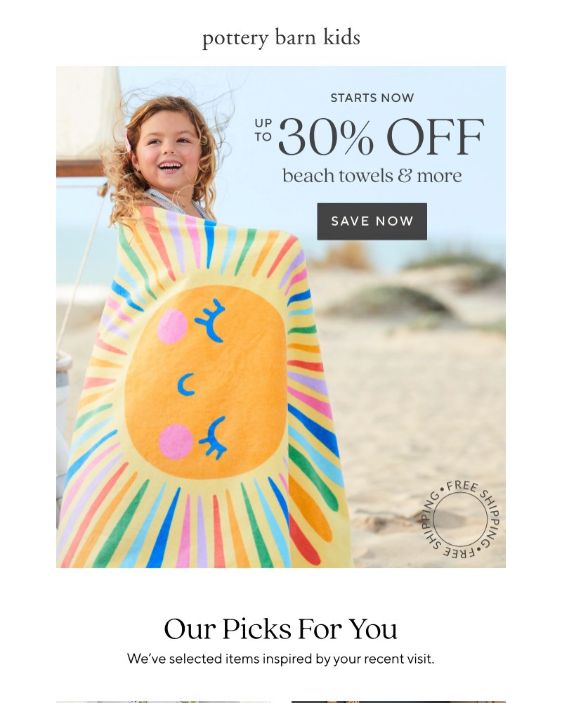 Screenshot of email with subject /media/emails/up-to-30-off-beach-towels-starts-now-16bee9-cropped-f46760f9.jpg
